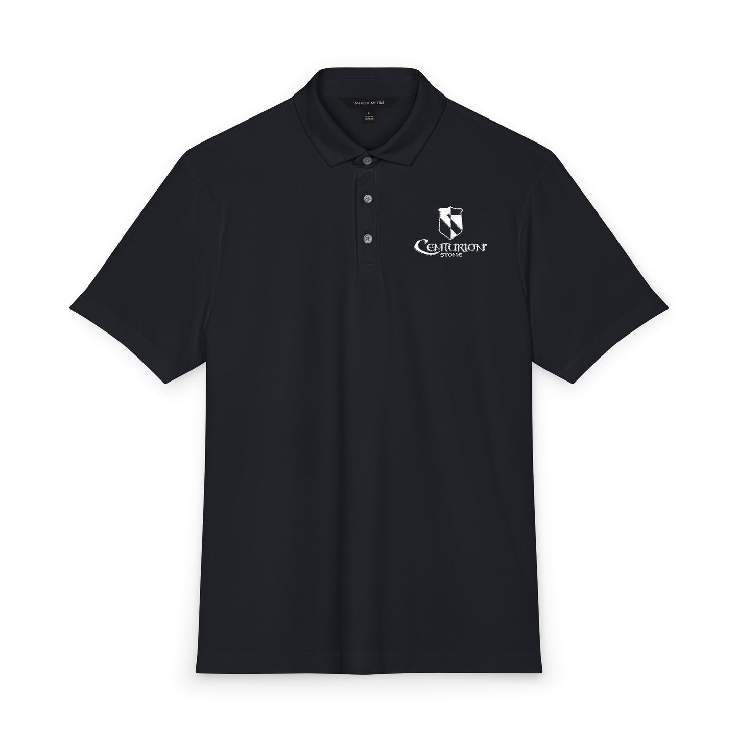 Centurion Stone Performance Polo — White Logo