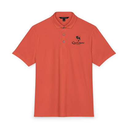 The Centurion Stone Performance Polo — Black Logo