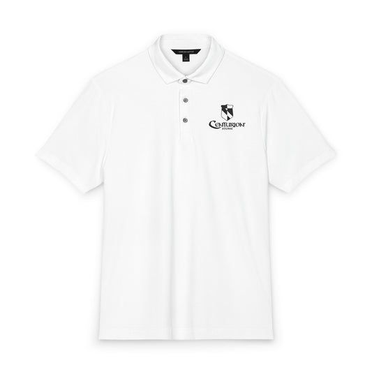 The Centurion Stone Performance Polo — Black Logo